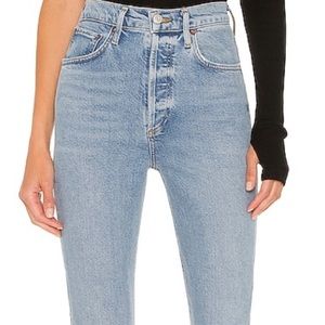 AGOLDE Riley High Rise Straight Crop